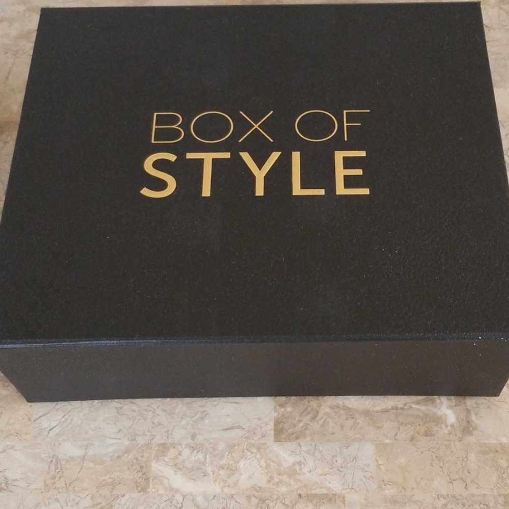 Box of Style Black Hardcase Storage NWOT